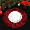 YLUSUJAKX Red Disposable Placemats Set of 100 Red Charger Plates