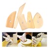 5 Pieces Pottery Tools Set, Pottery Supplies, Iron Wood, Pottery,