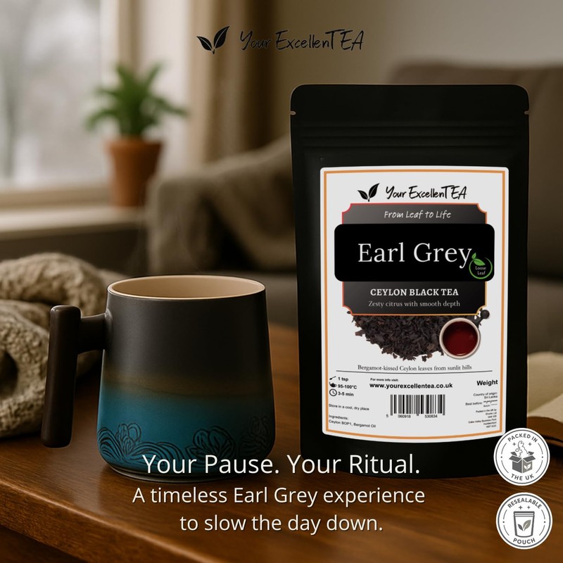 Earl Grey Loose Leaf Tea – Classic Bergamot Black Tea,