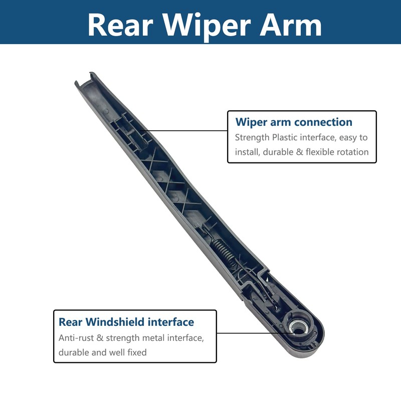 Rear Windshield Wipers Blade Arm Set for Ford EDGE 2015-2020