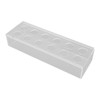 Clear Acrylic Flower Vase Multi Holes Elegant Decorative Long Rectangle