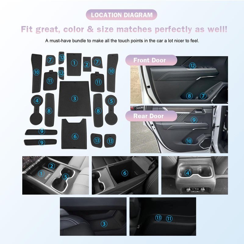 LUWU for 2025 GMC Acadia Accessories - for 2025 GMC