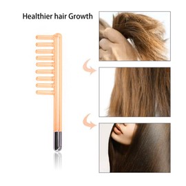 Electrode Wand Glass Tube Red Colour Handheld Spare Parts for Hi Frequency Instrument Elitzia ETJX006AS (Clear Comb)