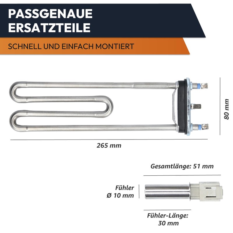 Kenekos - Set heating element such as 12029196 (replaces 265961/00265961)