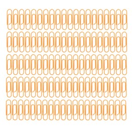 180 clips para carpetas, 3 cajas de clips de papel, color naranja, pequeño, portátil, con forma de pin, suministros escolares para el hogar, clip para suministros de organización de documentos en el h
