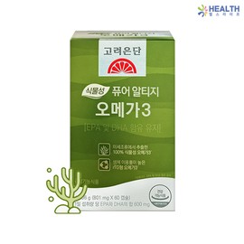 Goryeo Eundan Korea Eundan Vegetable Pure Altige Omega 3 801mg x 60 capsules 1 box (2 months supply) H / 고려은단 식물성 퓨어 알티지 오메가3 801mg x 60캡슐 1박스 (2개월분) H
