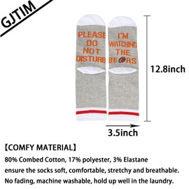 JTOUK Football Socks Football Club Gift Please Do Not Disturb I’m Watching The B Socks Gift (Watching the Bears EU)