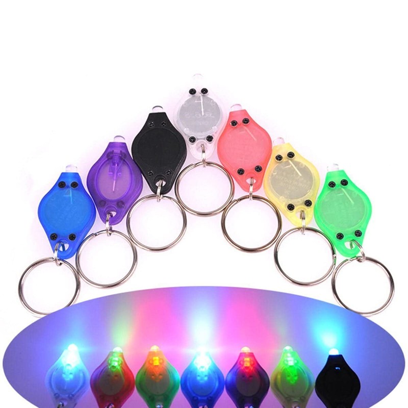 MACHSWON Mini Keychain Torches Flashlight UV Money Checker Key-Chain LED