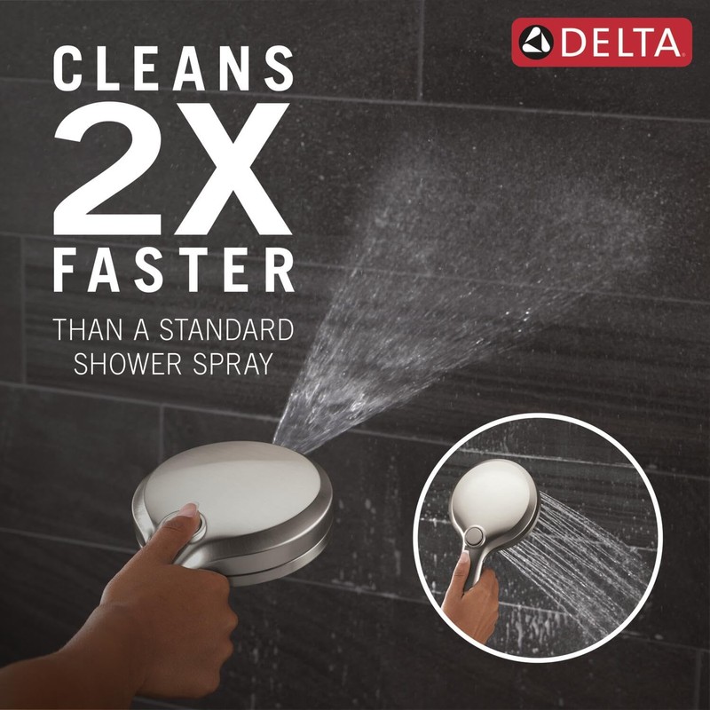 Delta 6-Setting In2ition 2-in-1 Dual Shower Head with Handheld High