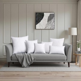 MIULEE Throw Pillow Insert Premium Pillow Stuffer Sham Rectangle for Decorative Cushion Bed Couch Sofa 12x20 Inch | MIULEE