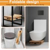 Foldable Toilet Stool 7.1 Inches Adjustable Height Bamboo Potty Stool