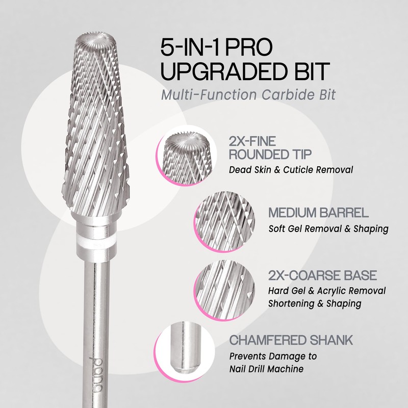 PANA 5-in-1 Pro Upgraded Multi-Function Drill Bit 3/32" Shank Size