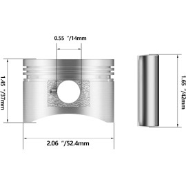 FANCY SCOOTERS KAZUMA TAOTAO SUNL COOLSTER ROKETA BMS SSR 110CC 125CC PISTON RINGS GASKET SET
