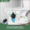 Eyliden Toilet Bowl Wand Kit and Plunger Combo, with 10pcs