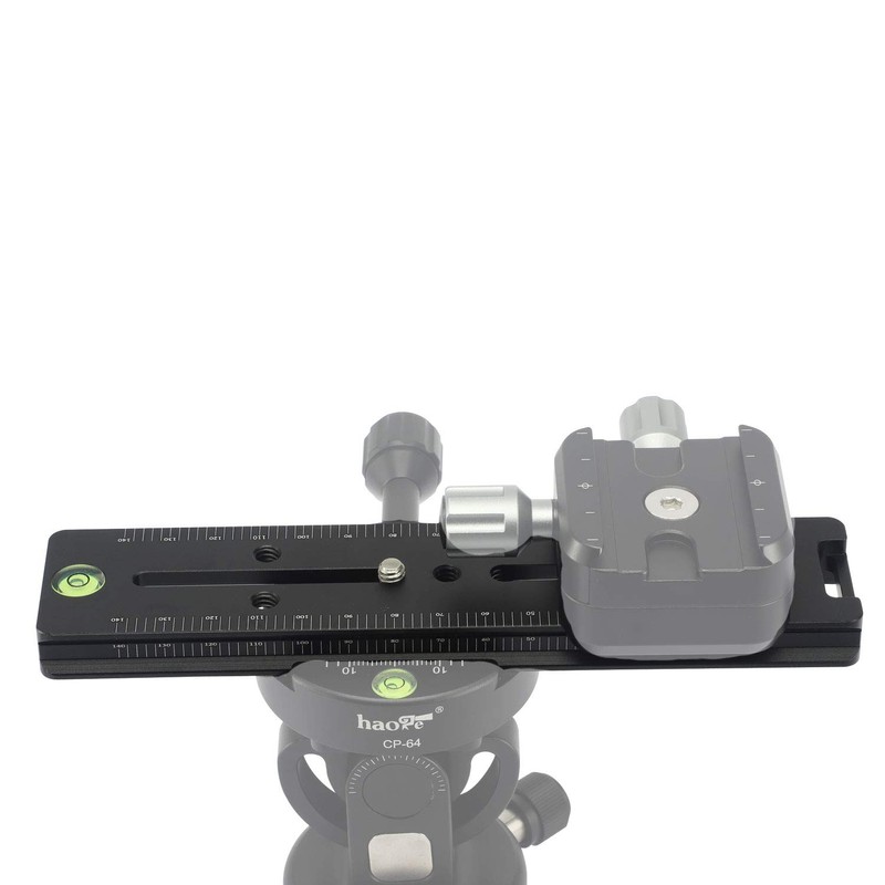 180mm Quick Release Plate with Double Arca Dovetails, Precision Rail