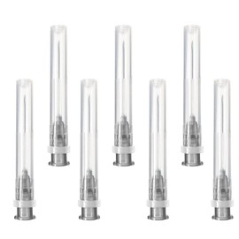 Pack of 100pcs 22G x 1-1/2" (38mm) Stainless Steel Delivery Tube for Refill Liquids, Individually Packed, Refill Tubes for Industry, Science Laboratories, Household, Hobby, Liquid Oil, Glue, Refills