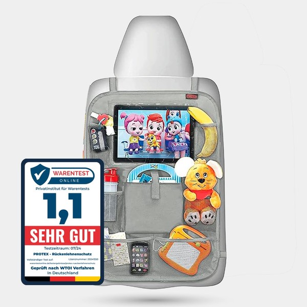 PROTEX© Backrest Protector Organiser [Test Winner 2024] 100 Days Risk-free