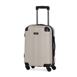Kenneth Cole REACTION Hardside Luggade with Spinner Wheels, Mushroom, 20-Inch Carry On