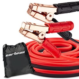 CARTMAN 1 Gauge 25Feet Jumper Cables 800AMP Heavy Duty Booster Cables with Carry Bag