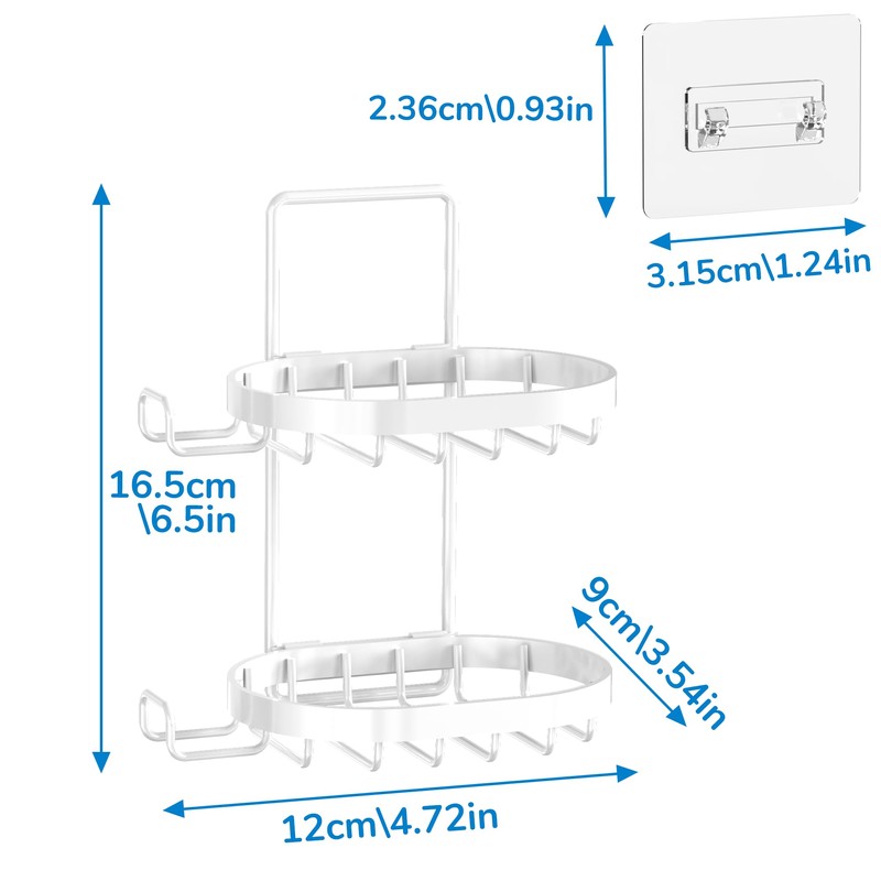 MASADI 2 Tier Soap Dish Holder, Soap Bar Holder with
