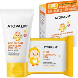 Atopalm Baby Zinc Mild Up Sun Cream SPF50+ PA++++ Set, 65g, 1 Set / 아토팜 유아용 징크 마일드업 선크림 SPF50+ PA++++ 세트, 65g, 1세트