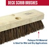 Weiler 44026 Heavy Duty Deck Scrub Brush with Natural Palmyra