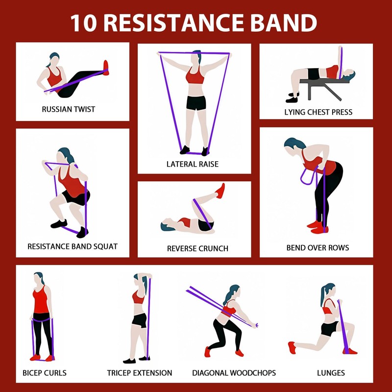 LEEKEY Resistance Bands Set for Pull-Up Assistance & Full-Body Training,