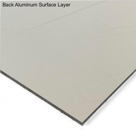 Falken Design ACM Aluminum Composite Sign Panel, White Matte, 12" x 48" x 1/4" Thick ACM Panel for Signage, Indoor/Outdoor Use, Wall Cladding & Architecture, Weather-Resistant ACM Board