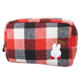 Miffy [Cosmetic Pouch] Square Pouch/Classical Scarlet Dick Bruna