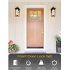 EHOMEWARE 1 Pack Gold Entry Door Handles, Front Door Knobs