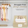 VIVIDECOR Trapezoid Storage Bins – 3-Pack Closet Shelf Organizer &
