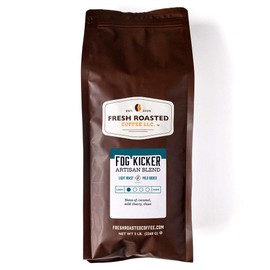 Fresh Roasted Coffee, Fog Kicker, 5 lb (80 oz), Light Roast, Kosher, Whole Bean