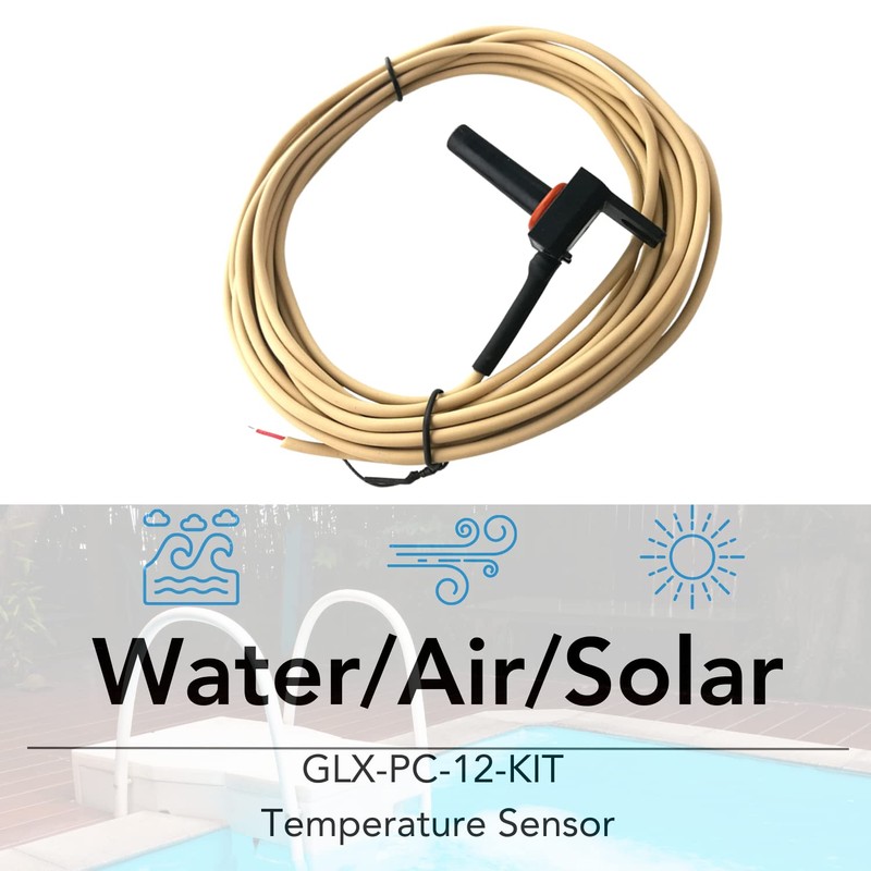 WMWUJ GLX-PC-12-KIT Pool Temperature Sensor Thermistor with 15 Feet Cable