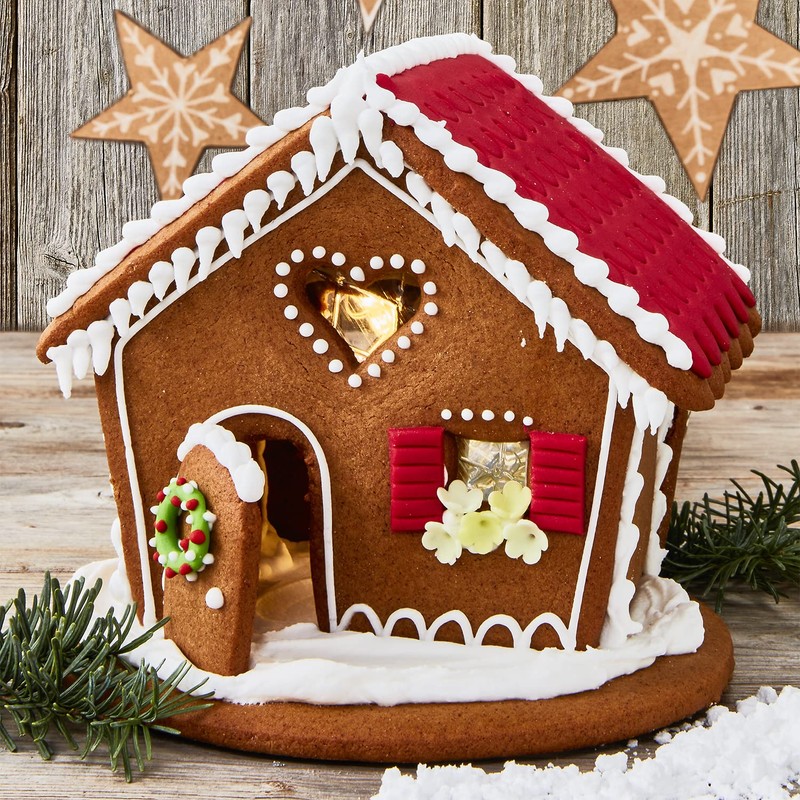 Birkmann Gingerbread House Cookie Cutter Set, 6 Pieces, Stainless Steel,
