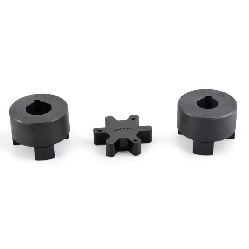 5/8" to 3/4" L075 Flexible 3-Piece L-Jaw Coupling Coupler Set