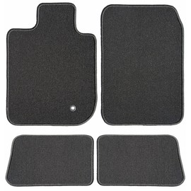 GGBAILEY Car Mats - Custom Fit Floor Mats for Toyota Camry Hybrid 2018-2021 - Driver, Passenger and Rear Set - European Velour Black