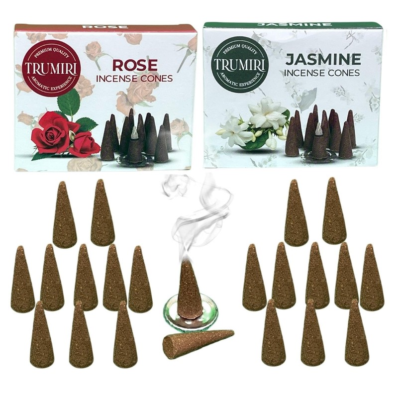 TRUMIRI Incense Cones - Combo Pack of 20 Cone Incense