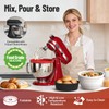 3-Pack Silicone Bowl Liners & Lids for KitchenAid Tilt-Head 5