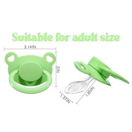 Landofgenie Adult Size Dummy Large Teat Shield Dummy Green