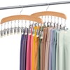 MEILIDY Leggings Hangers, Wooden Closet Hanging Leggings Storage Organizer Scarf