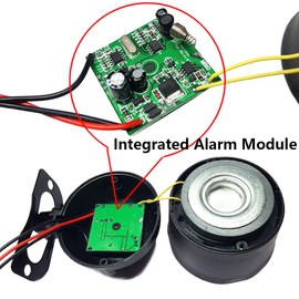 Riloer 12V Universal Car Alarm Vibration Car Anti-theft System Device for Electric Pneumatic Retrofit Central Locking System, Auto Alarm Accessory Automobiles Security Protection