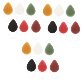 FRCOLOR 18pcs Face Scrub Body Exfoliator Gentle Natural Sponge Puff for Deep Cleaning and Makeup Removal