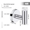 Neween 2PCS Bathroom Towel Hook, Screw in Coat Hooks Wall