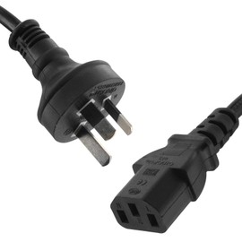 2m AU 3 Pin to IEC Kettle Plug 240V 10A Mains Power Lead Cable Cord