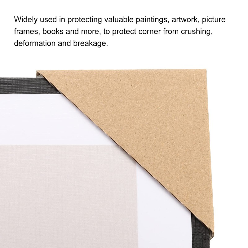 sourcing map Adjustable Cardboard Corner Protector, Cardboard Edges Protector 10x10x1.7cm