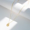 BSGRL Dainty Gold Necklace-14k Gold Plated Cubic Zirconia Paved Hamsa