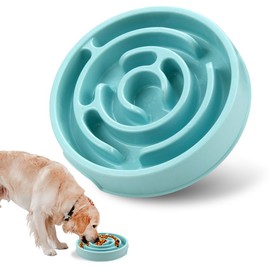 Antischlingnapf Hunde für Katzen Welpen, Slow Feeder Hundenapf, Anti-Schlucken, Interaktive Hundenapf, Anti Schling Napf Hund Silikon gesundes Fressen stoppt Blähungen Anti-Rutsch, 20 * 3.6cm