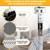 Cenipar 15FT LONG Washing Machine Hoses Straight Stainless Steel Burst