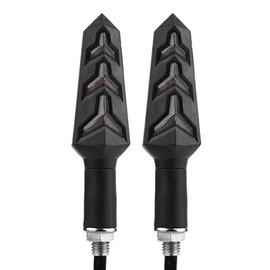 Intermitentes Rosas Para Moto,Luces De Señalización Direccional, 1 Par De Luces De Señalización Direccional En Forma De Y Para Motocicleta Lémpara Indicadora Universal