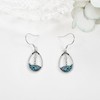 URONE Lighthouse Wave Earrings Sterling Silver Lighthouse Earrings Turquoise Ocean